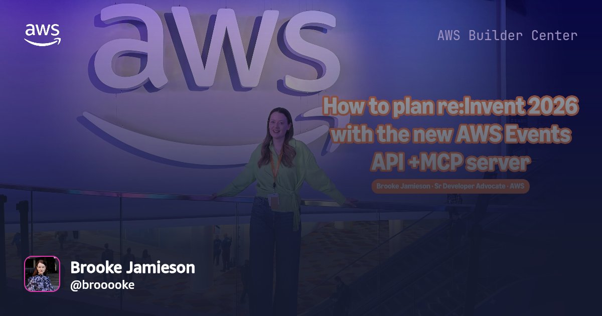 builder.aws.com — There's a new AWS Events API and MCP server, which means your agent can dig through the…