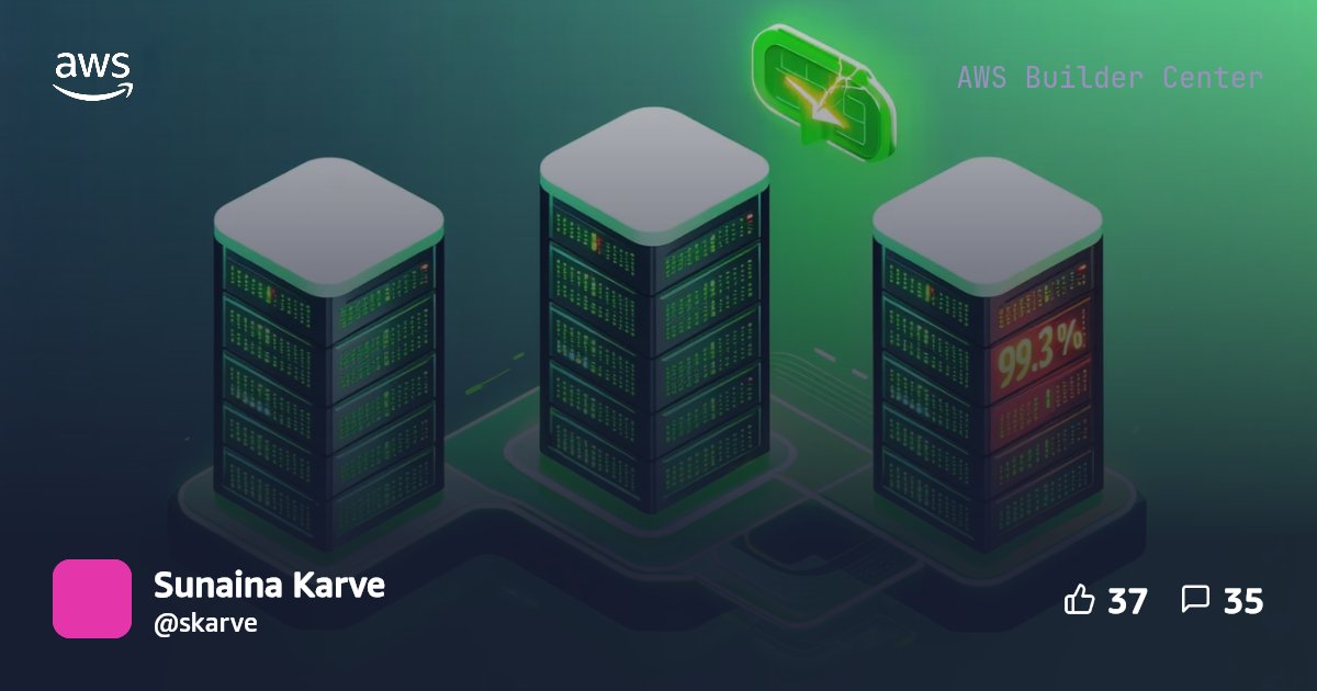 Detecting Single-AZ Impairment Before Your Customers Do | AWS Builder ...