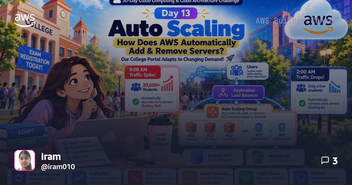 📈 Day 13/30: Auto Scaling — How Does AWS Automatically Add & Remove ...