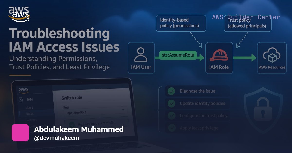 Troubleshooting AWS IAM Access Issues: Understanding Permissions, Trust ...
