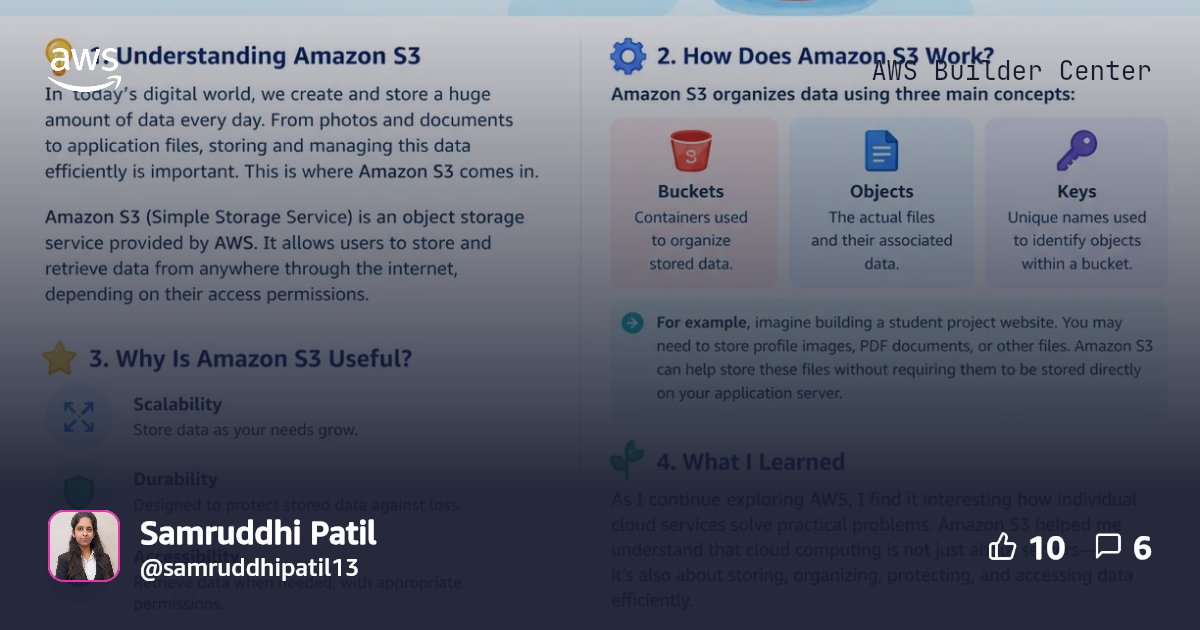 Amazon S3: How Does Cloud Storage Work in Real Life? | AWS Builder Center