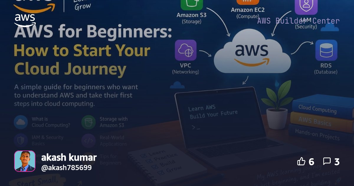 AWS for Beginners: How to Start Your Cloud Journey. | AWS Builder Center