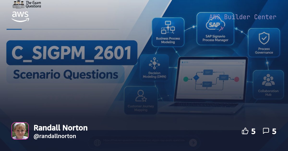 Business Process Management Guide C_SIGPM_2601 Scenario Questions: Mastering SAP Signavio Process ...