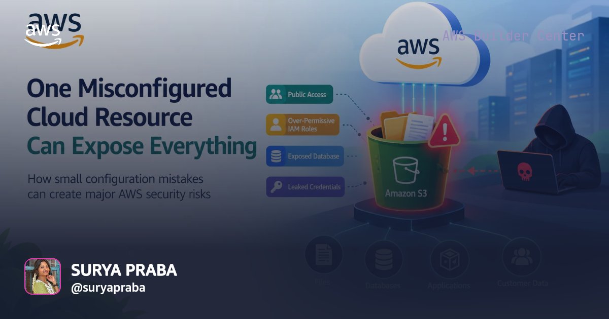 One Misconfigured Cloud Resource Can Expose Everything | AWS Builder Center