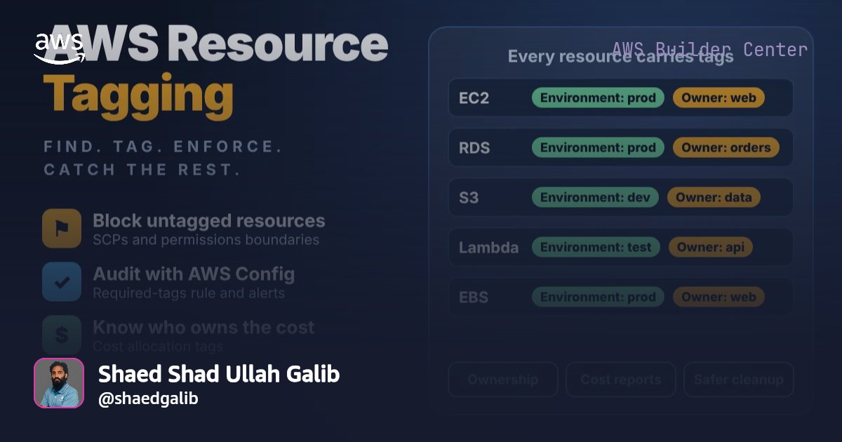 Stop Untagged AWS Resources Before They Exist | AWS Builder Center