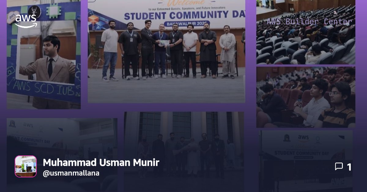Bringing the Cloud to Bahawalpur: The First AWS Student Community Day ...